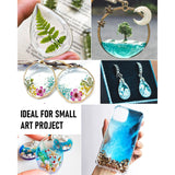 Nicpro 2000g UV Resin Kit, Large Crystal Clear UV Cure Epoxy Resin Supplies, Low Odor & Quick Curing Transparent Solar Activated Glue for Jewelry Making, Handmade DIY Craft, Coating and Casting