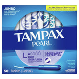Tampax Pearl Tampons with LeakGuard Braid, Light Absorbency, 100 Ct