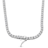 16" 20Ct Diamond Tennis Necklace 14k White Gold Lab Grown