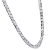 16" 20Ct Diamond Tennis Necklace 14k White Gold Lab Grown