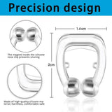 16-Pack: Silicone Magnetic Nose Clip Portable Mini Anti Snoring