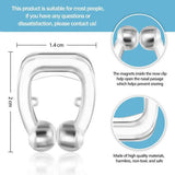 16-Pack: Silicone Magnetic Nose Clip Portable Mini Anti Snoring
