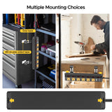 CRST 6-Outlet Metal Power Strip Surge Protector with Individual Switches, Versatile Mounting System