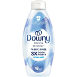 Downy Rinse & Refresh Laundry Odor Remover and Fabric Softener, Ocean Mist, 48 fl oz, 70 Loads