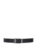 Ferragamo Men Square Buckle Reversible And Adjustable Grained Leather Belt