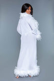 Glamour Boa Feather Trim Robe