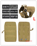 Military Tactical Dog Harness German Shepherd Adjustable Pet Dog Back