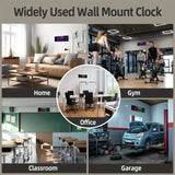 16.2" Large Display Digital Coloring Changing Wall Clock with Built-in Night Light