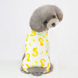 Pet Four-Legged Cotton Home Clothes Dog Pajamas Casual Cartoon Fruit Pattern