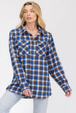 Womens Boyfriend Flannel Shirt S-L ONLY
