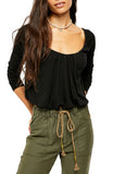 Free People Bondi Thermal Black, Size Large