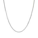 14k White Gold Franco Chain 0.9mm