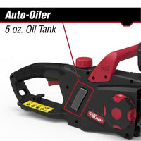 Hyper Tough 16-Inch Electric Chainsaw, 15-Amp Motor with Automatic Oiler, Tool-less Chain Tension, Metal Bucking Spikes included