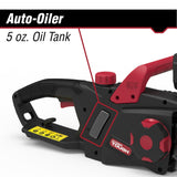 Hyper Tough 16-Inch Electric Chainsaw, 15-Amp Motor with Automatic Oiler, Tool-less Chain Tension, Metal Bucking Spikes included