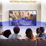 16:9 Foldable Projector Screen Anti-Crease Wall Mounted