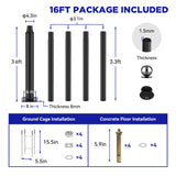 1500W solar street light with 20ft /16ft pole