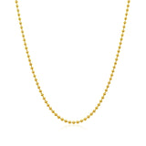 14k Yellow Gold Bead Chain 1.5mm