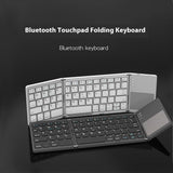 Mini Tri-fold Bluetooth Keyboard Portable Thin Touch