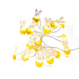 Rabbit Carrot Chick And Easter Egg Battery-Powered Copper Wire Lights For Easter Decorations