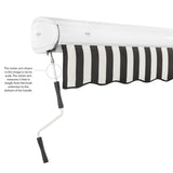 [16x10FT] Awntech Key West Premium Manual Outdoor Retractable Awning [FCM16-SBY] (SAK37154)