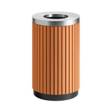 17-Gallon Commercial Round Outdoor Trash Can With Open Lid (SAK18520)