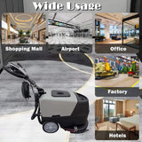 17-Inch 110V Heavy-Duty Commercial Walk-Behind Dual Tank Floor Scrubber (SAK83472)