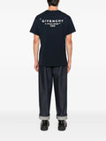 Givenchy Men Cotton T-Shirt With Givenchy Stamp Print