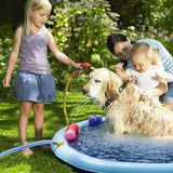 170CM Splash Play Mat Inflatable Water Toy Sprinkler Pad Kid Toddler Dog