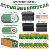 171-Pieces: Baseball Birthday Party Disposable Dinnerware Set