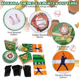 171-Pieces: Baseball Birthday Party Disposable Dinnerware Set