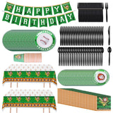 171-Pieces: Baseball Birthday Party Disposable Dinnerware Set