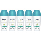 Dove Go Fresh Pear and Aloe Antiperspirant Roll-on, 50 Ml / 1.7 Ounce (Pack of 5)