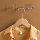 4-Pack Clear Adhesive Utility Hooks