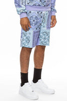 Weiv Mens Paisley Bandana Print Shorts