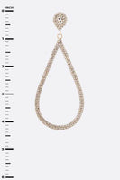 Rhinestone Oversize Teardrop Earrings