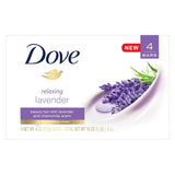 Dove Relaxing Lavender & chamomile scent Beauty Bar 4oz x 4 bars pack of 1