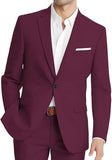 Mens Korean-style Slim-fit Two-piece Suit