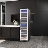 17.72" 111 Bottles Dual Zone Built-in/Freestanding Wine Refrigerator