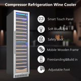 17.72" 111 Bottles Dual Zone Built-in/Freestanding Wine Refrigerator