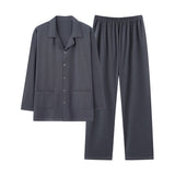 Pajamas Men's Modal Cardigan Long Sleeve Casual Homewear Suit