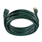 Hyper Tough 50 ft 16AWG 3-Prong Green Single Outlet Outdoor Extension Cord, 13 amps