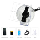 Wiilala LS-12 Ultra HD Mini 3D Holographic Fan, USB 5V3A Power Supply, APP Control, Built-in Speaker For Shop Promotion Holiday Event Decoration