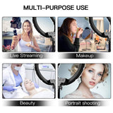 18" LED Ring Light 55W 3200K-5 600K Dimmable Selfie Ring Light