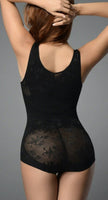 Floral Mesh Body Shaper With Straps (Plus)