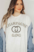 “CHAMPAGNE GANG” GRAPHIC TEE