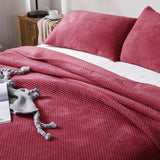 Kasentex Lightweight Plush Velvet Quilt Set Queen/King - Soft All Season Bedspread Coverlet