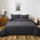 Kasentex Lightweight Velvet Bedspread Set Queen/King - Soft All Season Bedspread Coverlet