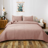 Kasentex Lightweight Plush Velvet Quilt Set Queen/King - Soft All Season Bedspread Coverlet