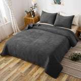 Kasentex Lightweight Velvet Bedspread Set Queen/King - Soft All Season Bedspread Coverlet