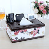 Multifunctional leather tissue box